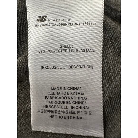 New Balance Men’s Large Gray LS Workout Shirt - Picture 6 of 7